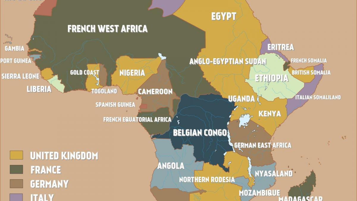 Kart av britiske Kamerun