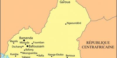 Kart av douala i Kamerun