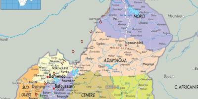Kamerun kart regioner