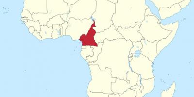 Kart over Kamerun vest-afrika
