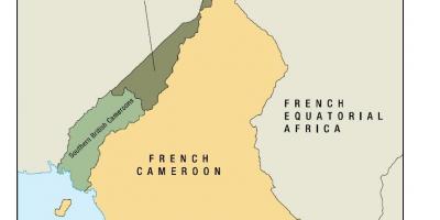 Kart over uno staten i Kamerun
