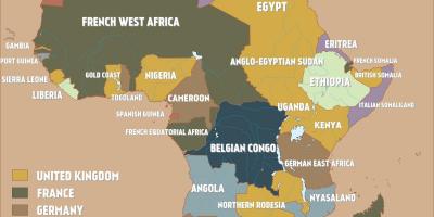 Kart av britiske Kamerun